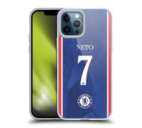 Head Case Designs Chelsea FC Pedro NETO 2025/26 Players Home Kit 1st Group Coque en Gel [Qualité Militaire] Compatible avec Apple iPhone 12 Pro Max Et Compatible avec MagSafe