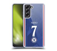 Head Case Designs Chelsea FC Pedro NETO 2025/26 Players Home Kit 1st Group Coque en Gel [Qualité Militaire] Compatible avec Samsung Galaxy S21 FE 5G Et Compatible avec MagSafe