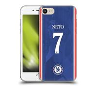 Head Case Designs Chelsea FC Pedro NETO 2025/26 Players Home Kit 1st Group Coque en Gel [Qualité Militaire] Compatible avec Apple iPhone 7/8 / SE 2020 & 2022 Et Compatible avec MagSafe