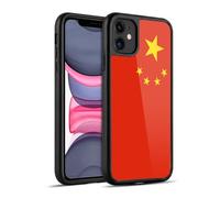 Head Case Designs China Chinese Drapeaux de Pays 1 Coque en Gel renforcée [Protection de Qualité Militaire] Compatible avec Apple iPhone 11