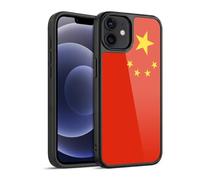 Head Case Designs China Chinese Drapeaux de Pays 1 Coque en Gel renforcée [Protection de Qualité Militaire] Compatible avec Apple iPhone 12 / iPhone 12 Pro