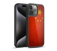 Head Case Designs China Chinese Drapeaux de Pays Grunge 1 Coque en Gel renforcée [Protection de Qualité Militaire] Compatible avec Apple iPhone 15 Pro Max