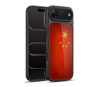 Head Case Designs China Chinese Drapeaux de Pays Grunge 1 Coque en Gel renforcée [Protection de Qualité Militaire] Compatible avec Apple iPhone 17 Air