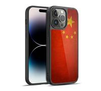 Head Case Designs China Chinese Drapeaux de Pays Grunge 1 Coque en Gel renforcée [Protection de Qualité Militaire] Compatible avec Apple iPhone 14 Pro Max