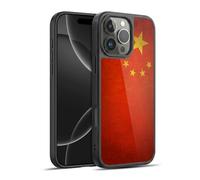 Head Case Designs China Chinese Drapeaux de Pays Grunge 1 Coque en Gel renforcée [Protection de Qualité Militaire] Compatible avec Apple iPhone 16 Pro Max