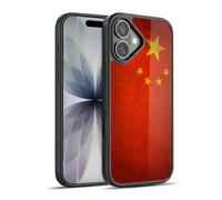 Head Case Designs China Chinese Drapeaux de Pays Grunge 1 Coque en Gel renforcée [Protection de Qualité Militaire] Compatible avec Apple iPhone 17