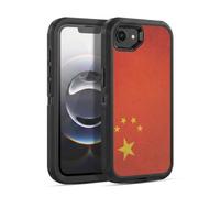 Head Case Designs Chine Chinois Zhongguo Drapeaux Vintage Football Étui Antichoc Ultra-Blindé Compatible avec Apple iPhone 16e / iPhone 17e