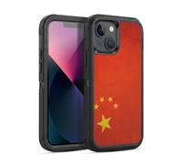 Head Case Designs Chine Chinois Zhongguo Drapeaux Vintage Football Étui Antichoc Ultra-Blindé Compatible avec Apple iPhone 13