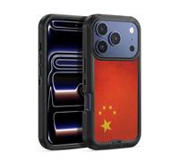 Head Case Designs Chine Chinois Zhongguo Drapeaux Vintage Football Étui Antichoc Ultra-Blindé Compatible avec Apple iPhone 17 Pro