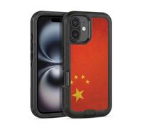 Head Case Designs Chine Chinois Zhongguo Drapeaux Vintage Football Étui Antichoc Ultra-Blindé Compatible avec Apple iPhone 16
