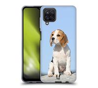 Head Case Designs Chiot De Beagle Assis Races Canines Populaires Coque en Gel [Protection de Qualité Militaire] Compatible avec Samsung Galaxy A12 (2020)