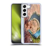 Head Case Designs Courbure De Fer À Cheval Canyon Grand Arizona USA Monuments Célèbres Coque en Gel [Protection de Qualité Militaire] Compatible avec Samsung Galaxy S22 5G Et Compatible avec MagSafe