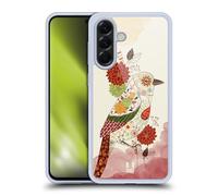 Head Case Designs Cramoisi Las Flores Y Aves Coque en Gel [Protection de Qualité Militaire] Compatible avec Samsung Galaxy A56 5G