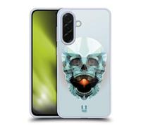 Head Case Designs Crâne De Platine Anatomie Polygonale Coque en Gel [Protection de Qualité Militaire] Compatible avec Samsung Galaxy A36 5G