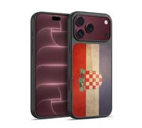 Head Case Designs Croatie Croate Drapeaux D'époque 3 Coque en Gel renforcée [Protection de Qualité Militaire] Compatible avec Apple iPhone 18 Pro Max