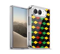 Head Case Designs Cubisme Couleur Rasta - Motifs Coque en Gel [Protection de Qualité Militaire] Compatible avec Apple iPhone Duo Et Compatible avec MagSafe