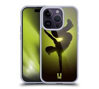 Head Case Designs Danseur De Hip-Hop Silhouettes D'Artistes Coque en Gel [Protection de Qualité Militaire] Compatible avec Apple iPhone 14 Pro Et Compatible avec MagSafe