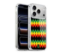 Head Case Designs Diamant Couleur Rasta - Motifs Coque en Gel [Protection de Qualité Militaire] Compatible avec Apple iPhone 17 Pro Et avec MagSafe