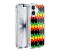 Head Case Designs Diamant Couleur Rasta - Motifs Coque en Gel [Protection de Qualité Militaire] Compatible avec Apple iPhone 17 Et avec MagSafe