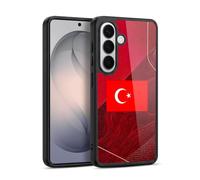 Head Case Designs Dinde Turc Turquie Turc Drapeaux Kit Football Coque en Gel renforcée [Protection de Qualité Militaire] Compatible avec Samsung Galaxy S26 Plus