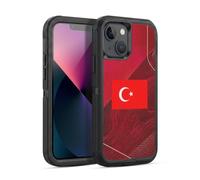 Head Case Designs Dinde Turc Turquie Turc Drapeaux Kit Football Étui Antichoc Ultra-Blindé Compatible avec Apple iPhone 13
