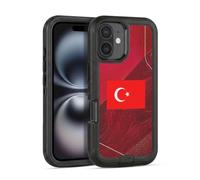 Head Case Designs Dinde Turc Turquie Turc Drapeaux Kit Football Étui Antichoc Ultra-Blindé Compatible avec Apple iPhone 16