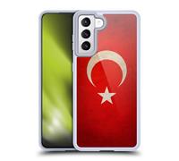 Head Case Designs Dinde Turc Turquie Turc Football Grunge Drapeaux des Pays 1 Coque en Gel [Protection de Qualité Militaire] Compatible avec Samsung Galaxy S21 5G Et Compatible avec MagSafe