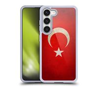 Head Case Designs Dinde Turc Turquie Turc Football Grunge Drapeaux des Pays 1 Coque en Gel [Protection de Qualité Militaire] Compatible avec Samsung Galaxy S23 5G Et Compatible avec MagSafe