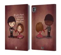 Head Case Designs Donnez-Vous Mon Coeur Rayonnant d'amour Étui Portefeuille en Cuir Compatible avec Apple iPad Pro 11 M4 2024
