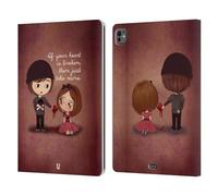 Head Case Designs Donnez-Vous Mon Coeur Rayonnant d'amour Étui Portefeuille en Cuir Compatible avec Apple iPad Pro 13 M4 2024