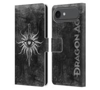 Head Case Designs EA Bioware Étui portefeuille en cuir vieilli Motif Dragon Age Inquisition Compatible avec Apple iPhone 17 Air