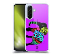 Head Case Designs Éléphant Silhouettes Animales Au Néon Coque en Gel [Protection de Qualité Militaire] Compatible avec Samsung Galaxy A36 5G