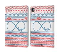 Head Case Designs Espoir Aztèque Infini Étui Portefeuille en Cuir Compatible avec Apple iPad Pro 13 M4 2024