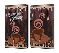 Head Case Designs Espresso Italiano Accros Au Café Étui Portefeuille en Cuir Compatible avec Apple iPad Air 2 (2014)