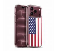 Head Case Designs États-Unis Américain USA Drapeaux Pays Football Coque en Gel [Protection de Qualité Militaire] Compatible avec Apple iPhone 18 Pro Max Et Compatible avec MagSafe