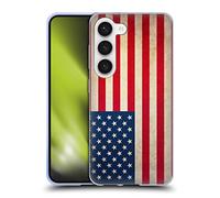 Head Case Designs États-Unis Américain USA Drapeaux Vintage Football Coque en Gel [Protection de Qualité Militaire] Compatible avec Samsung Galaxy S23 5G Et Compatible avec MagSafe