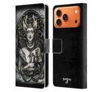 Head Case Designs Étui portefeuille en cuir sous licence officielle Alchemy Gothic Dante's Fury Graphic Art compatible avec Apple iPhone 17 Pro Max