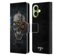Head Case Designs Étui portefeuille en cuir sous licence officielle Alchemy Gothic Necronaut Graphic Art compatible avec Apple iPhone 17