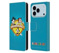 Head Case Designs Étui portefeuille en cuir sous licence officielle Animaniacs compatible avec Apple iPhone 17 Pro