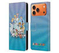 Head Case Designs Étui portefeuille en cuir sous licence officielle Animaniacs Group compatible avec Apple iPhone 17 Pro Max