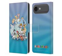 Head Case Designs Étui portefeuille en cuir sous licence officielle Animaniacs Group Graphics compatible avec Apple iPhone 17 Air
