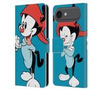 Head Case Designs Étui portefeuille en cuir sous licence officielle Animaniacs Wakko Graphics compatible avec Apple iPhone 17 Air