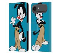 Head Case Designs Étui portefeuille en cuir sous licence officielle Animaniacs Yakko Graphics compatible avec Apple iPhone 17 Air