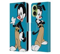Head Case Designs Étui portefeuille en cuir sous licence officielle Animaniacs Yakko Graphics compatible avec Apple iPhone 17