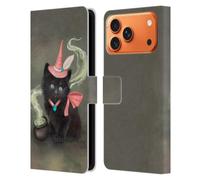 Head Case Designs Étui portefeuille en cuir sous licence officielle Ash Evans Familiar Spell Graphics compatible avec Apple iPhone 17 Pro Max