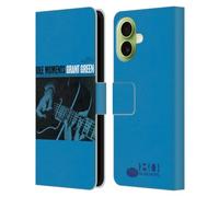 Head Case Designs Étui portefeuille en cuir sous licence officielle Blue Note Records Grant Green Idle Moments Albums compatible avec Apple iPhone 17