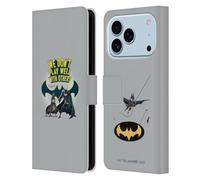 Head Case Designs Étui portefeuille en cuir sous licence officielle DC League of Super Pets We Don't Play Well with Others Graphics Compatible avec Apple iPhone 17 Pro