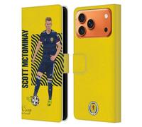 Head Case Designs Étui portefeuille en cuir sous licence officielle de l'équipe nationale d'Écosse de football Scott McTominay Players compatible avec Apple iPhone 17 Pro Max