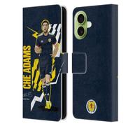 Head Case Designs Étui portefeuille en cuir sous licence officielle des joueurs de Ché Adams de l'équipe nationale d'Écosse compatible avec Apple iPhone 17