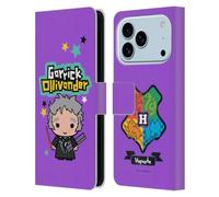 Head Case Designs Étui portefeuille en cuir sous licence officielle Harry Potter Garrick Ollivander Les Reliques de la Mort XXXIII compatible avec Apple iPhone 17 Pro